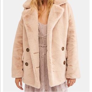 Free people faux fur coat